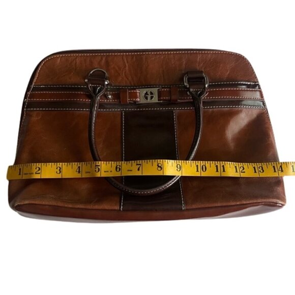Giani Bernini Brown Leather Shoulder Bag - Picture 11 of 11